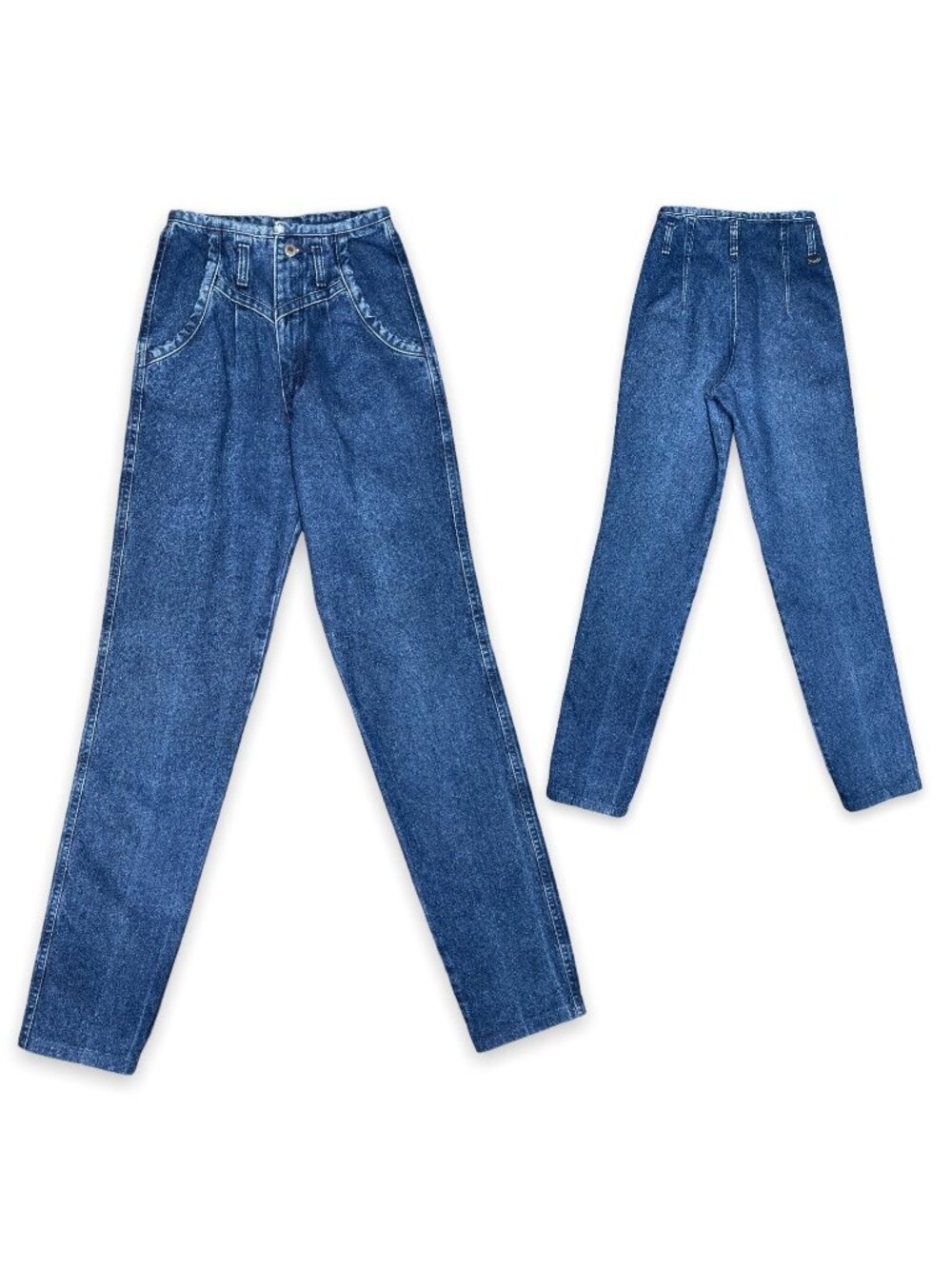 Vintage Wrangler Womens High Waist No Back Pocket Denim Jeans 24"